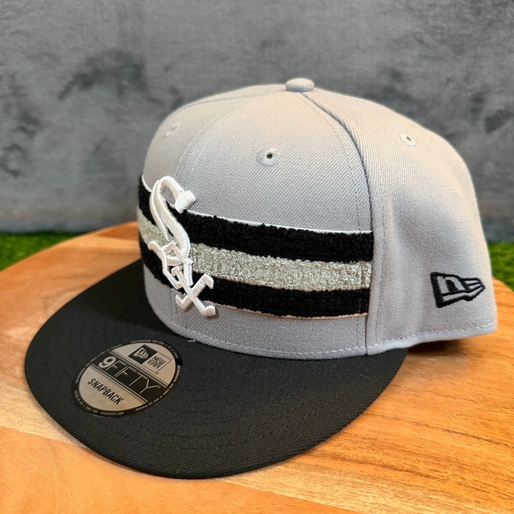 New Era 9FIFTY Chicago White Sox Hat Mens One Size Fits Most Gray Snapback MLB
